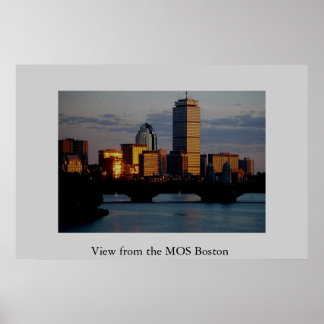 Poster Vue depuis le MOS Boston