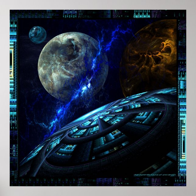 Poster vue depuis le pont (Devant)