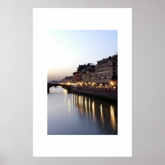 Poster Vue depuis Ponte Vecchio