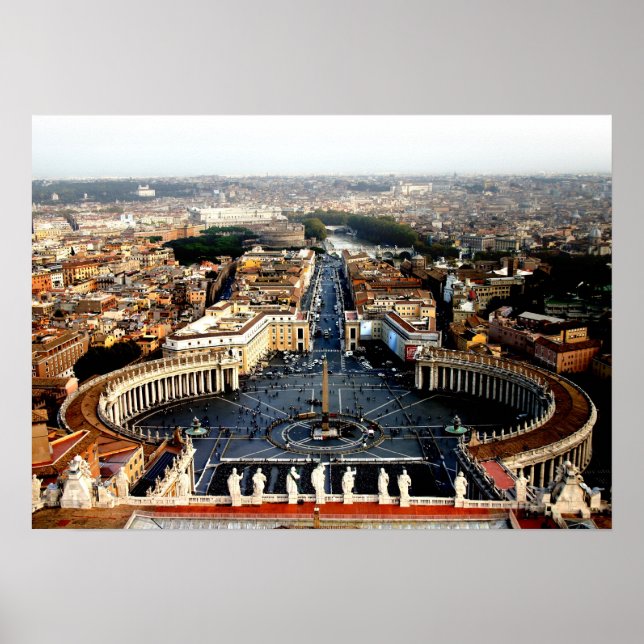 Poster Vue depuis St Marks, Rome (Devant)
