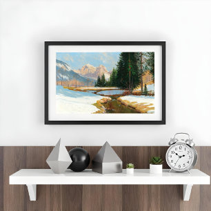 Poster Vue des Alpes de Salzbourg,