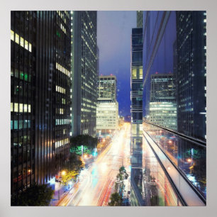 Poster Vue des bâtiments financiers de Centre Technique