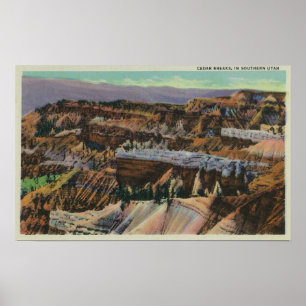 Poster Vue des coupures de cèdre