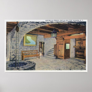 Poster Vue des drapeaux américains, britanniques, et