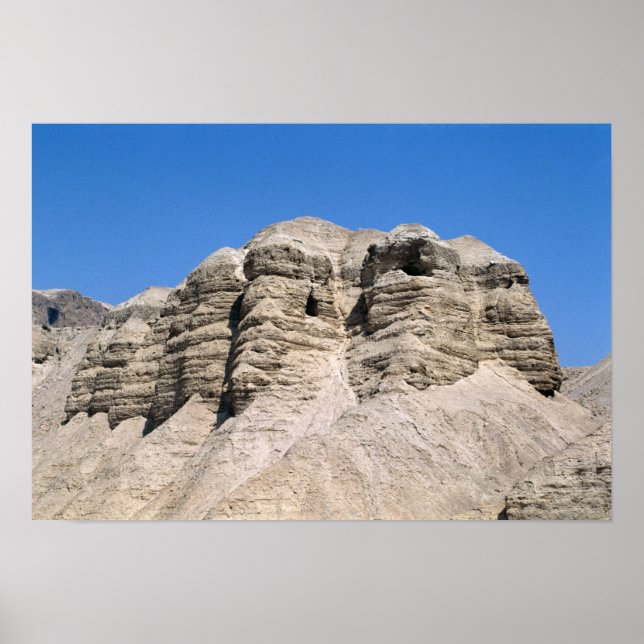 Poster Vue des grottes de Qumran (Devant)