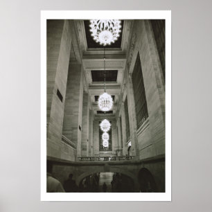 Poster Vue des lampes (photo b/w)