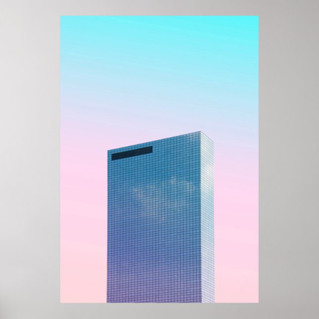 POSTER VUE DES MOTS SUR L'IMMEUBLE (Devant)