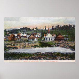 Poster Vue des ressorts et de la ville