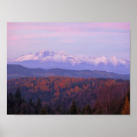 Vue des Tatras de Beskid Sądecki