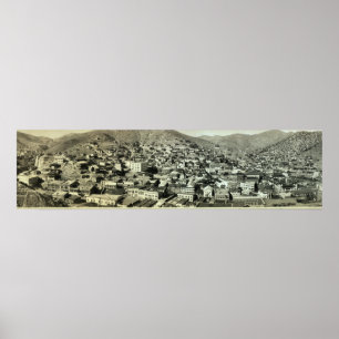 Poster Vue d'oeil de 1916 oiseaux de Bisbee, photo de cru