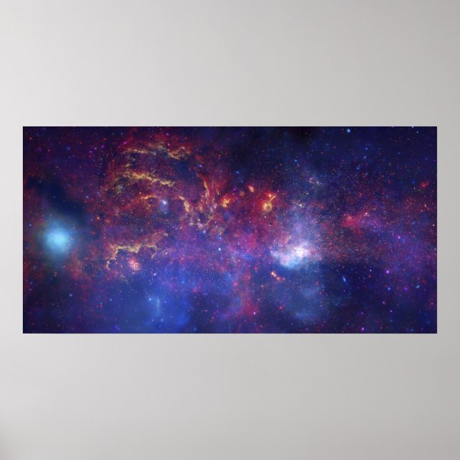 Poster Vue du centre de la Galaxie de la Voie Lactée (Devant)