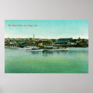 Poster Vue du front d'eau San Diego, CA