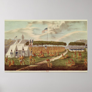 Poster Vue du grand traité tenu à Prairie du