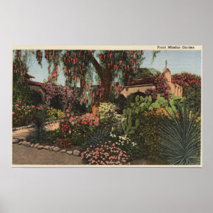 Poster Vue du jardin de la mission principale