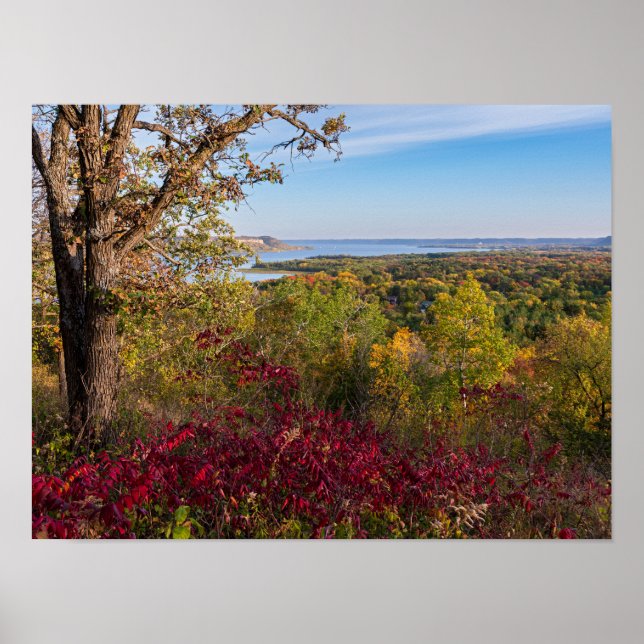 Poster vue du lac pepin du parc d'état frontenac (Devant)