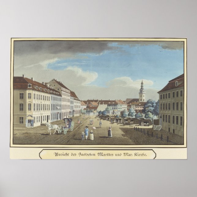 Poster Vue du marché Hackescher (Devant)
