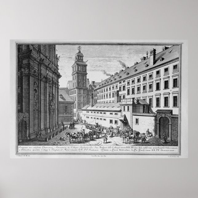 Poster Vue du nouvel observatoire des Jésuites (Devant)