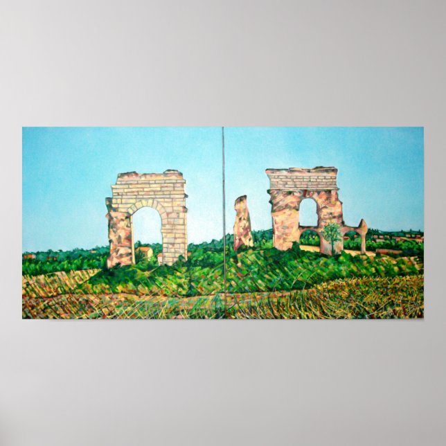 Poster Vue du parc aquatique (Devant)