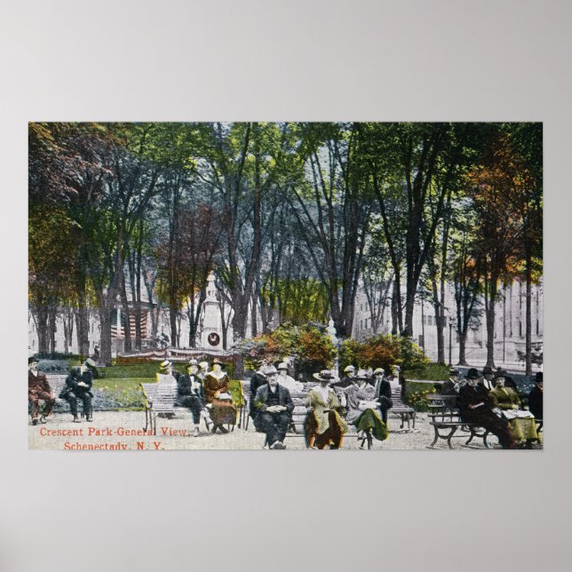 Poster Vue du parc Crescent (Devant)