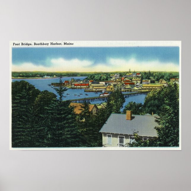 Poster Vue du pont de pied (Devant)