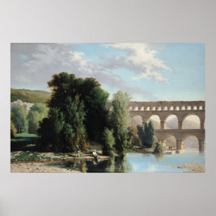 Poster Vue du Pont du le Gard, 1859