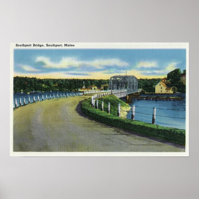 Poster Vue du pont Southport (Devant)