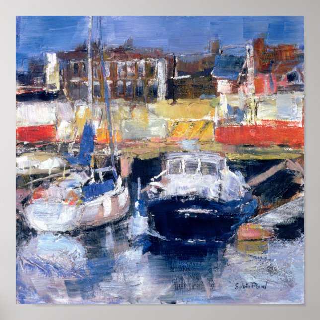 Poster Vue du port de Lowestoft (Devant)