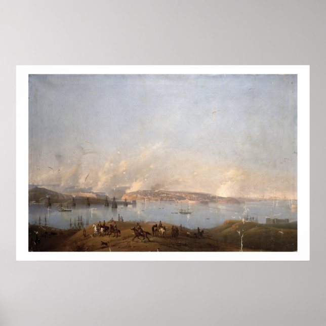 Poster Vue du port de Sebastopol pendant le crime (Devant)