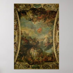 Poster Vue du roi Louis XIV gouvernant seul