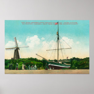 Poster Vue du sloop arctique d'Amundsen