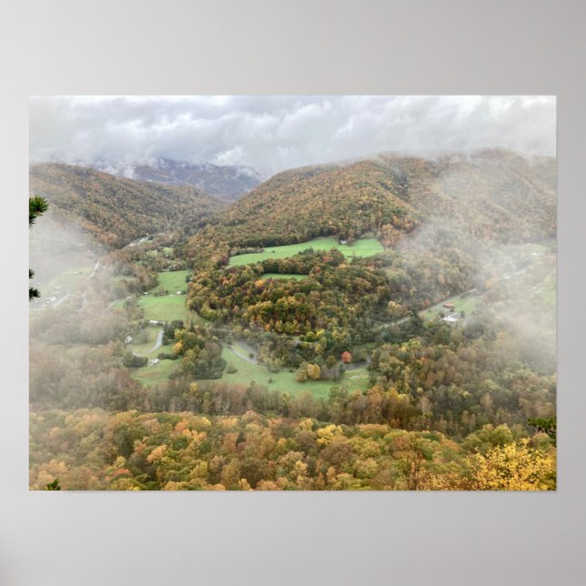 Poster " Vue du sommet des rochers de Seneca " - Photogra (Devant)