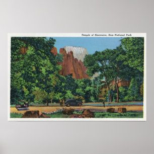 Poster Vue du temple de Sinawava