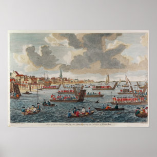 Poster Vue du terrain avec troupes