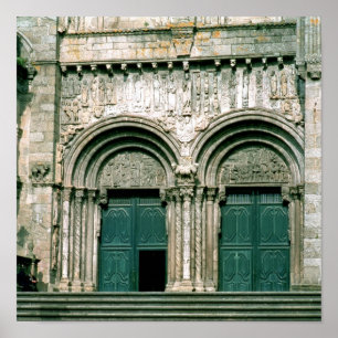 Poster Vue du transept du sud c.1100-04 portail
