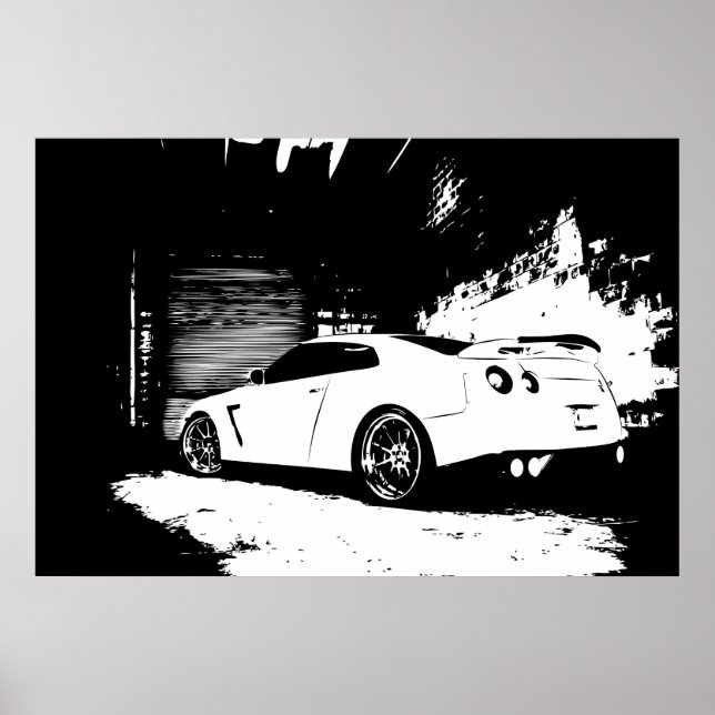 Poster Vue du trimestre arrière Skyline (Devant)