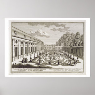 Poster Vue d'un jardin fleuri près de Vienne, de 'Vorstel