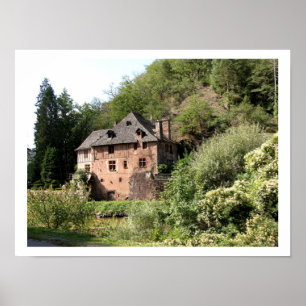 Poster Vue d'un manoir (photo)