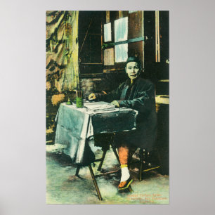 Poster Vue d'un vendeur chinois de Fortune