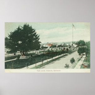 Poster Vue d'une ville ParkAlameda, CA