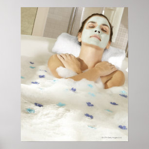Poster Vue en plongée d'une jeune femme portant un