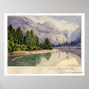 Poster Vue en Yo-Semite Valley Californie