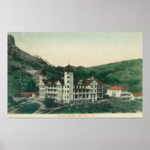 Poster Vue extérieure de bluff toscan de SpringsRed, CA