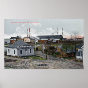 Poster Vue extérieure de Clark-Nickerson Lumber Co