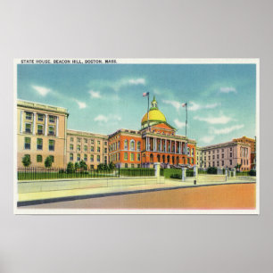 Poster Vue extérieure de la Chambre d'état sur la balise