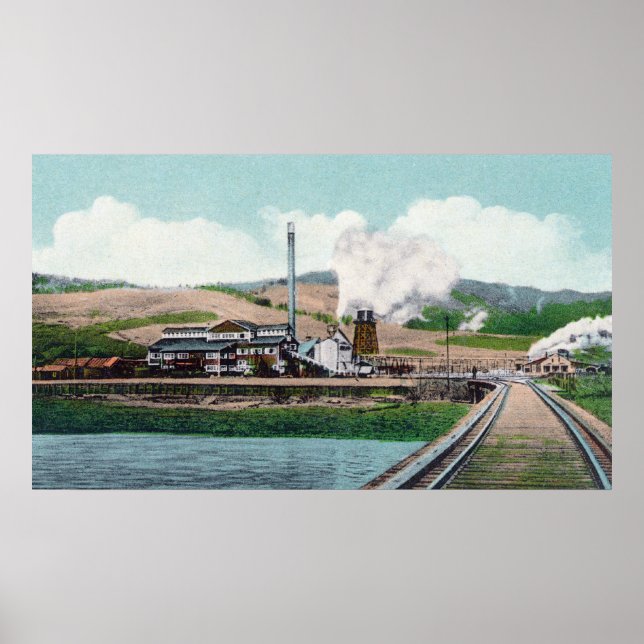 Poster Vue extérieure de la George Palmer Lumber Co (Devant)