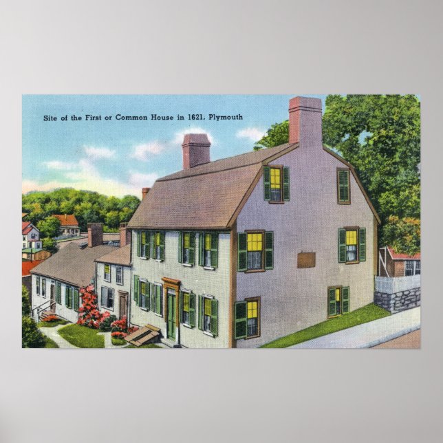 Poster Vue extérieure de la Maison Commune (Devant)