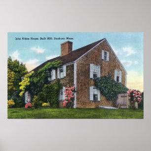 Poster Vue extérieure de la Maison John Alden