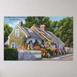 Poster Vue extérieure de la plus vieille maison de ville