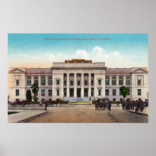 Poster Vue extérieure de la Sonoma County Court House