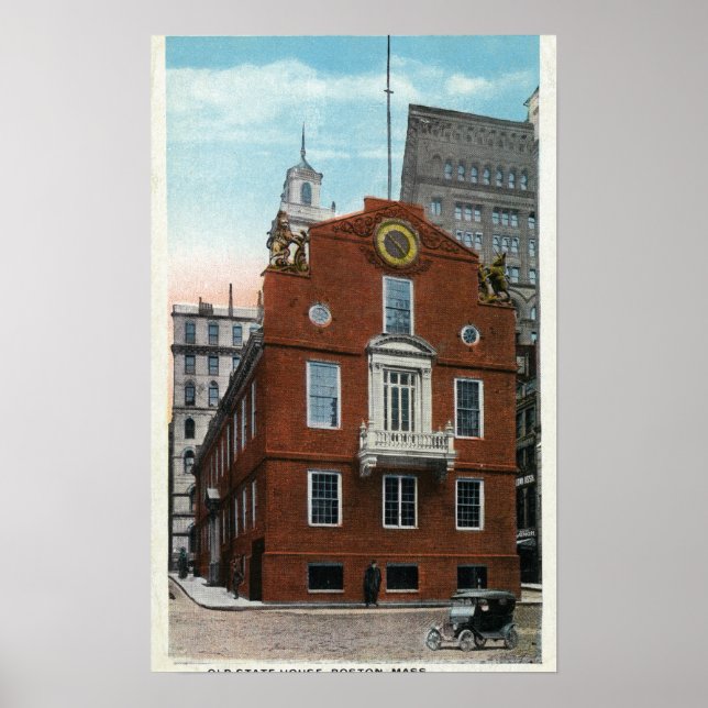 Poster Vue extérieure de l'ancienne maison d'État # 2 (Devant)